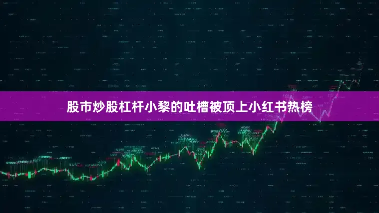股市炒股杠杆小黎的吐槽被顶上小红书热榜
